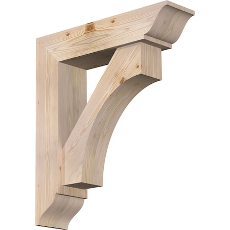 Ekena Millwork Westlake Traditional Smooth Bracket w/ Offset Brace, Douglas Fir, 7 1/2"W x 30"D x 34"H BKT0806X30X34WTL01SDF